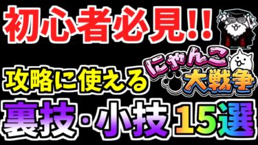 【にゃんこ大戦争】初心者は知らないと損！攻略に役立つ裏技やちょっと面白い小技15選を解説【The Battle Cats】