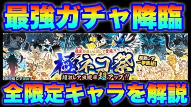 最強の極ネコ祭ガチャきたぞ！全限定キャラを解説！　#にゃんこ大戦争