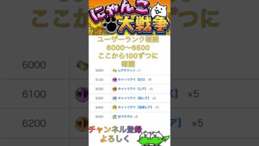 にゃんこ大戦争ユーザーランク5000〜7000