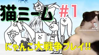 猫ミームでにゃんこ大戦争実況プレイ‼︎【#1】#猫ミーム #にゃんこ大戦争