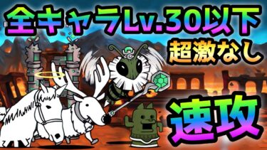 Be Beeクイーン  全キャラLv.30以下＆超激なしで速攻！　にゃんこ大戦争　絶・古王妃飛来