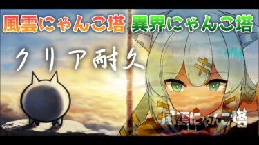 【にゃんこ大戦争】私はさっさと風雲+異界にゃんこ塔を終わらせて寝るんだ！！【クリア耐久配信】#にゃんこ大戦争