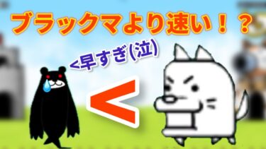 ブラックマより速い⁉︎最速のわんこはコイツだ！【にゃんこ大戦争】