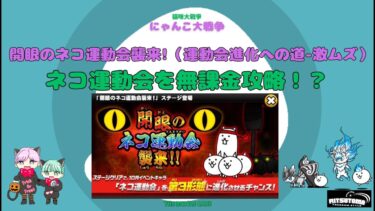 《にゃんこ大戦争-The battle cats》￥無課金勢￥　開眼のネコ運動会襲来!（運動会進化への道-激ムズ）241016　＠りつとまチャンネル　#냥코 대전쟁#貓咪大戰爭