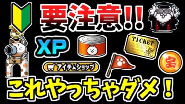 【にゃんこ大戦争】初心者は要注意！やってしまいがちな「やってはいけないこと」について解説！【The Battle Cats】