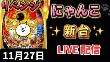 新台✨Pにゃんこ大戦争 多様性のネコ パチンコLIVE ライブ配信 生配信 リベンジ🔥