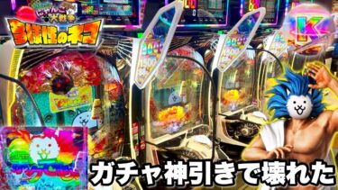 【Pにゃんこ大戦争 多様性のネコ】ガチャ神引きで壊れた パチンコ実践#1339