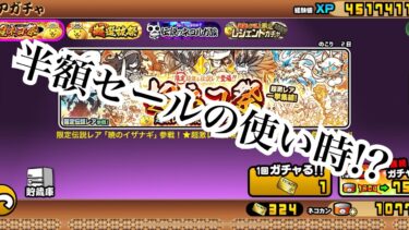 【にゃんこ大戦争】今が一番半額セールの使い時!?今来てるガチャ。超ネコ祭、超選抜祭、ルガ族について考えてみた。