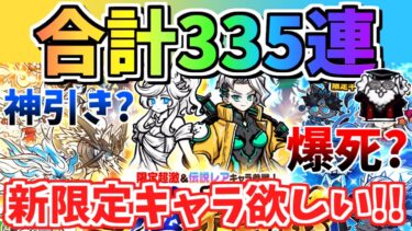 【にゃんこ大戦争】新限定キャラ狙い！超極ネコ祭を335回引いたら神引き？爆死？【The Battle Cats】