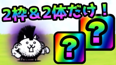 大狂乱のネコ  2枠＆2体だけで攻略  にゃんこ大戦争　デスモヒカン